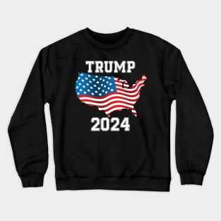 Retro President Donald Trump 2024 Crewneck Sweatshirt